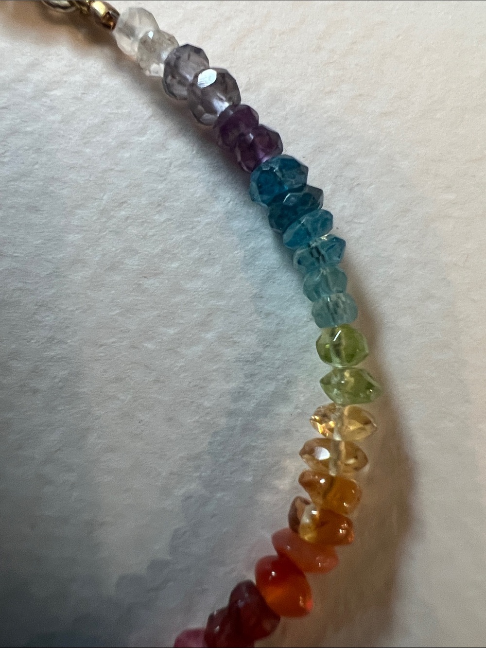 Multicolor Beaded Women's Bracelet - Rainbow Style - Picture 2 of 3